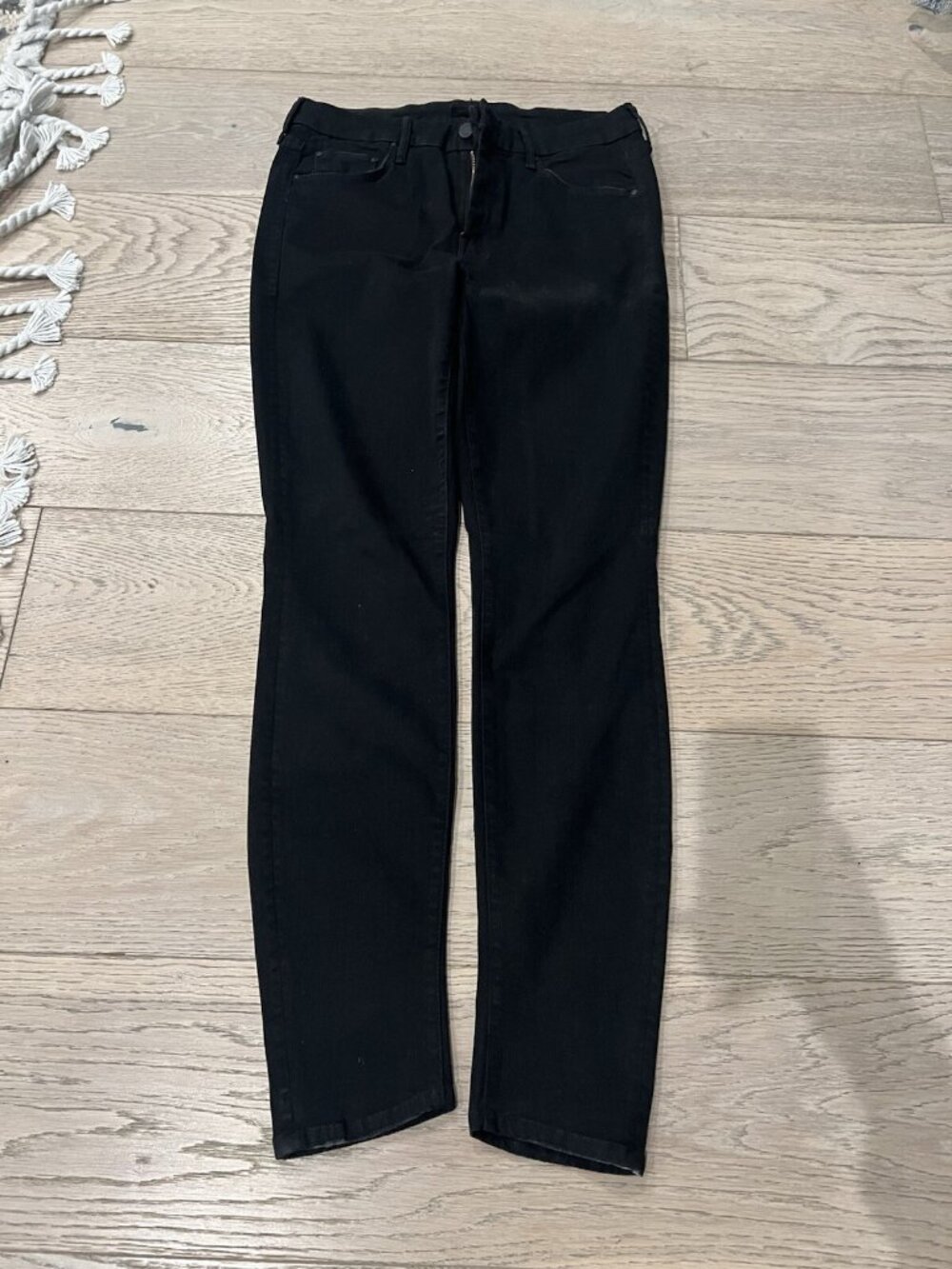 MOTHER The Looker Skinny Jeans Not Guilty Black 29